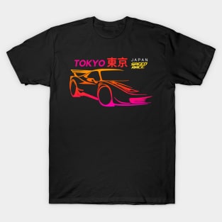 Spooky Nissan Skyline R33 Tokyo Night T-Shirt